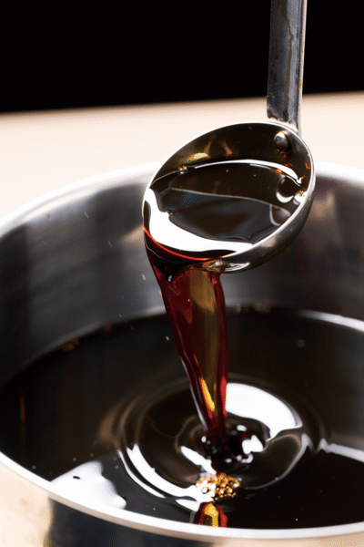 7種の醤油をブレンドした特製の醤油ダレ。